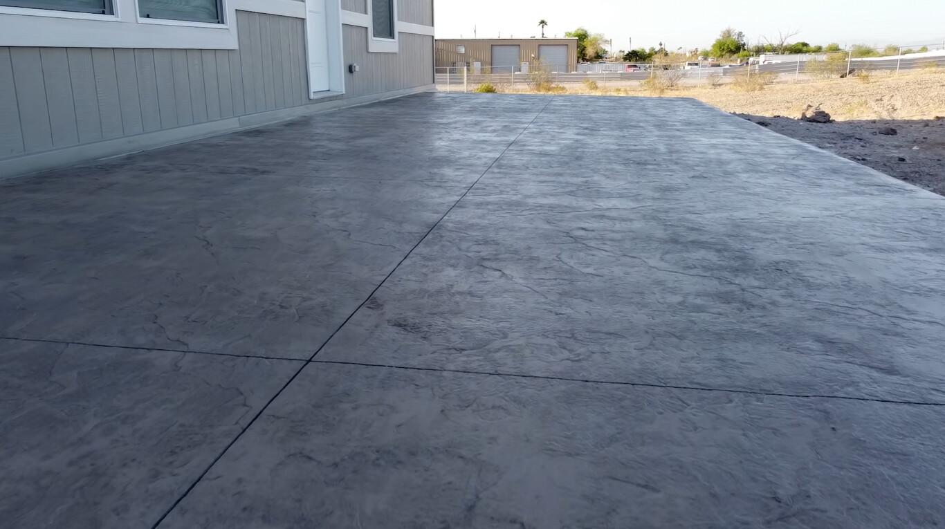 Newly installed concrete driveway in Hutchinson, KS